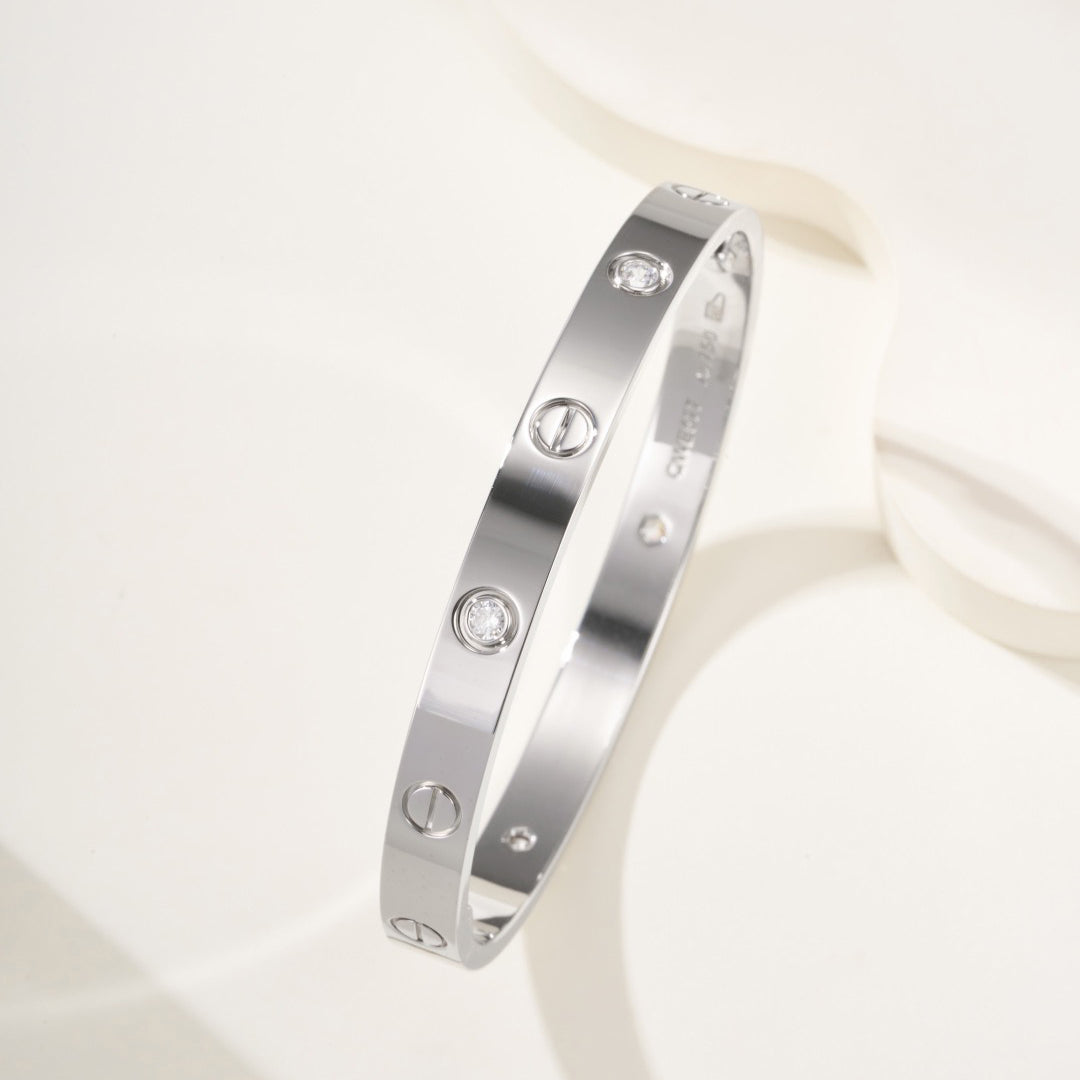 [AuraEcho]LOVE BRACELET 6.1MM 4 DIAMONDS