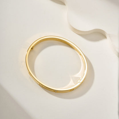 [AuraEcho]LOVE BRACELET 6.1MM 4 DIAMONDS