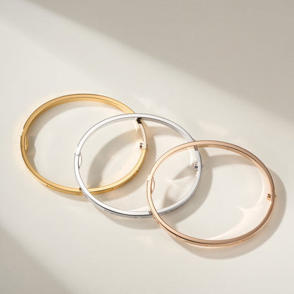 [AuraEcho]LOVE BRACELET 3.65MM 6 DIAMONDS