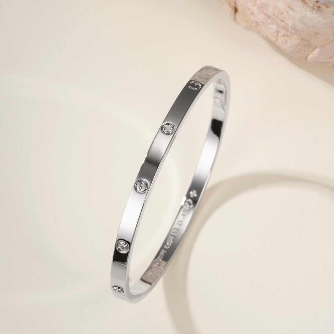 [AuraEcho]LOVE BRACELET 3.65MM 6 DIAMONDS