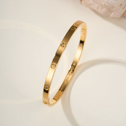 [AuraEcho]LOVE BRACELET 3.65MM 6 DIAMONDS