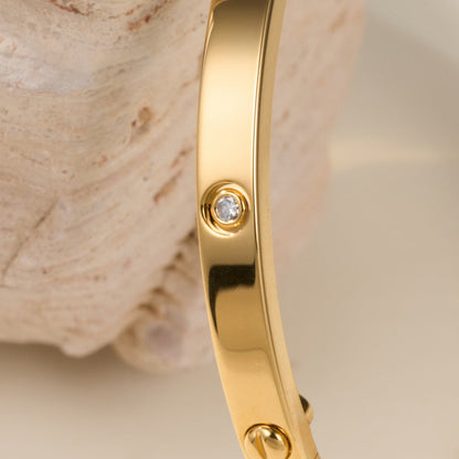 [AuraEcho]LOVE BRACELET 3.65MM 6 DIAMONDS