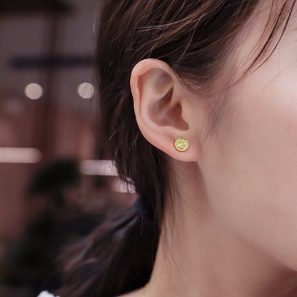 [AuraEcho]LOVE EARRINGS 7.2MM