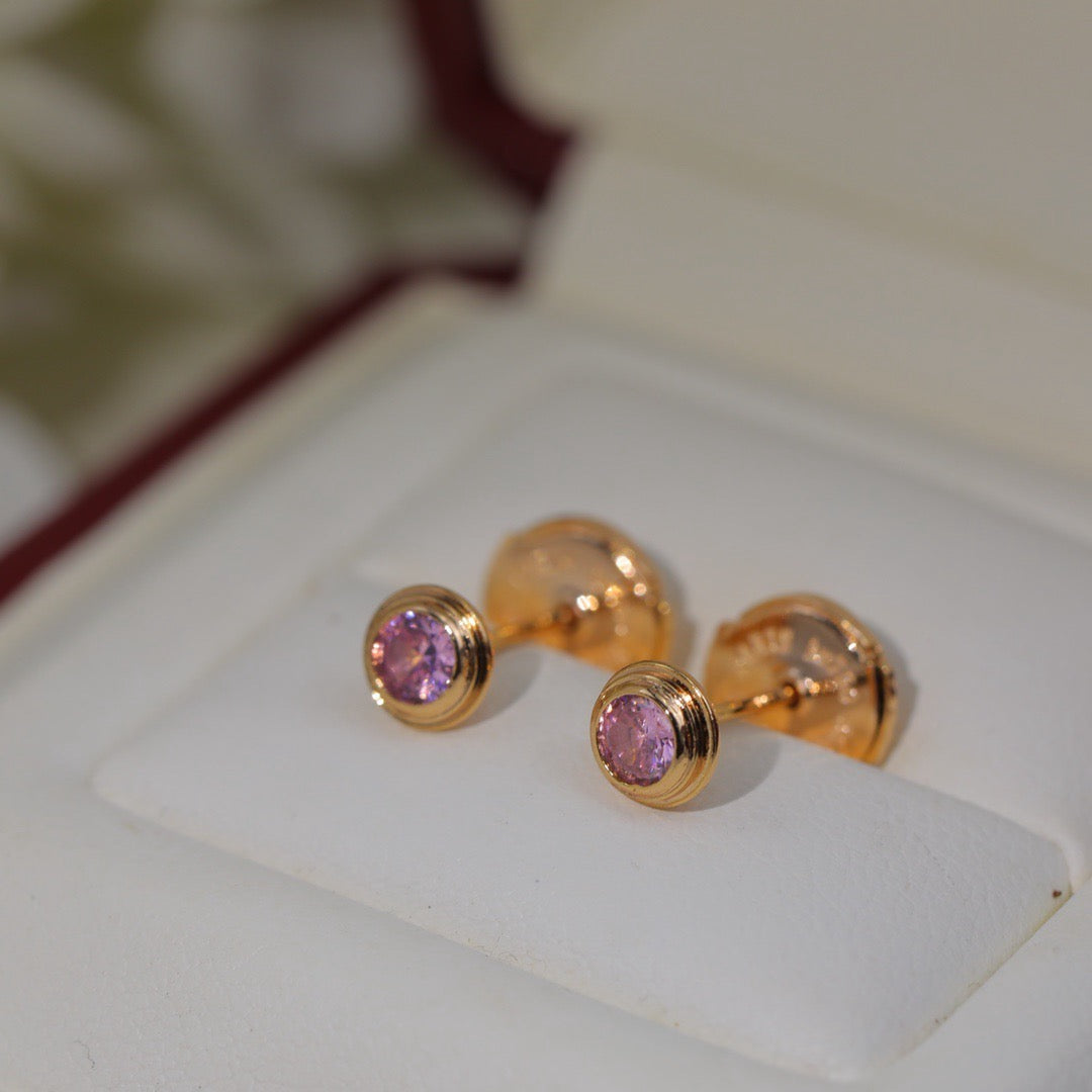 [AuraEcho]DAMOUR PING DIAMOND EARRINGS