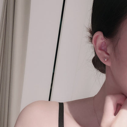 [AuraEcho]DAMOUR PING DIAMOND EARRINGS