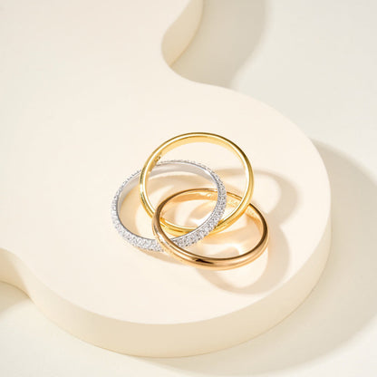 [AuraEcho]TRINITY 2.5MM RING COLLECTION