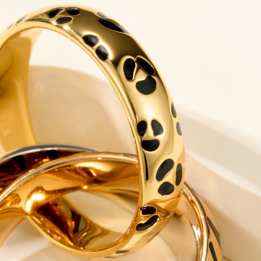 [AuraEcho]TRINITY  RING LEOPARD PRINT
