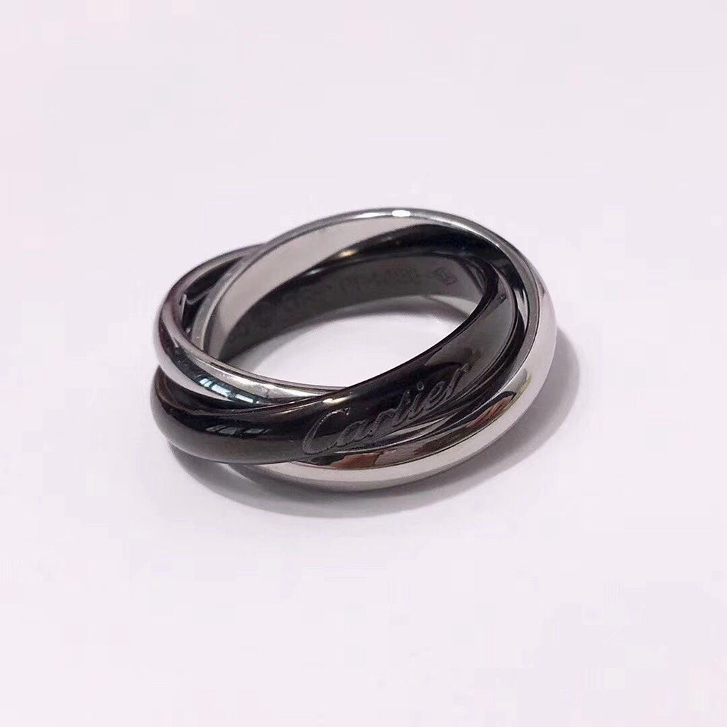 [AuraEcho]TRINITY 3.2MM RING BLACK CERAMIC