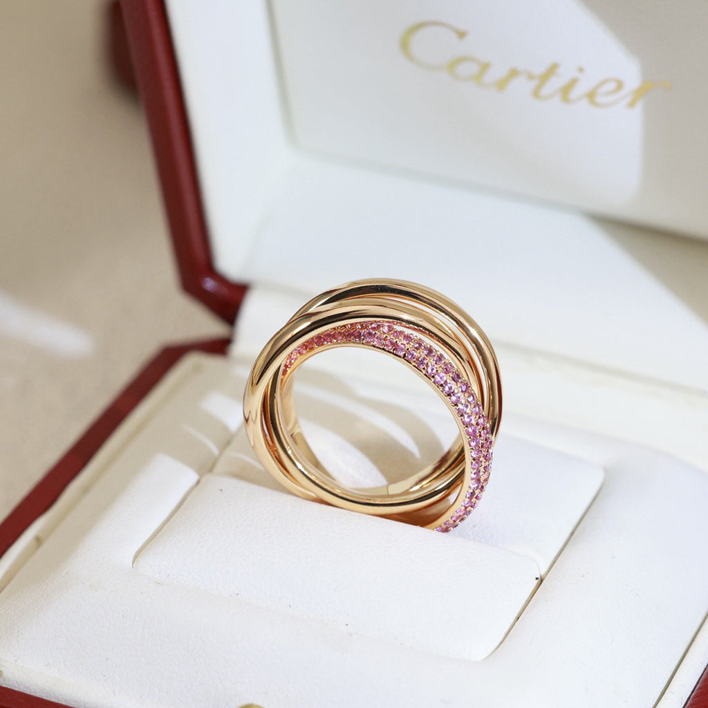 [AuraEcho]TRINITY 3.2MM RING PINK DIAMOND