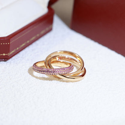 [AuraEcho]TRINITY 3.2MM RING PINK DIAMOND
