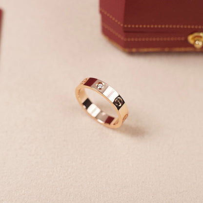 [AuraEcho]LOVE 4MM 1 DIAMOND RING