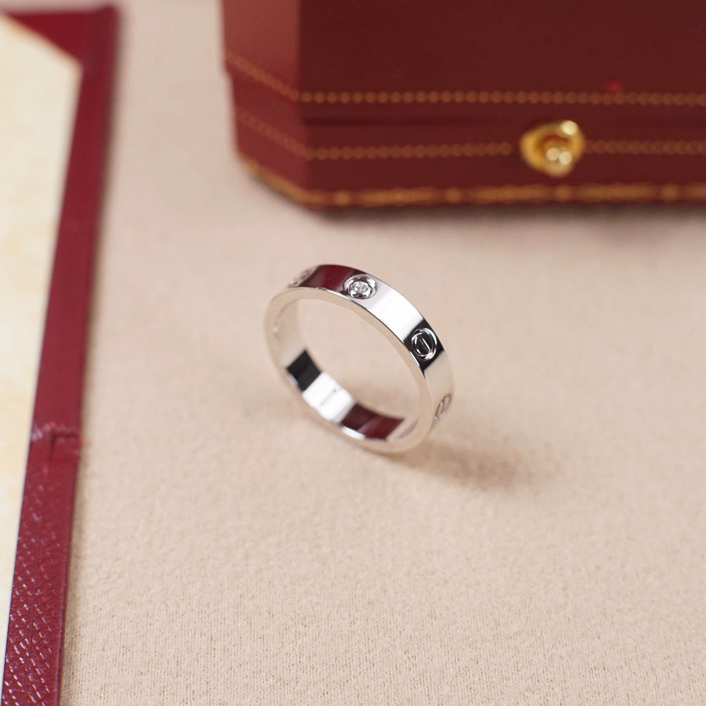 [AuraEcho]LOVE 4MM 1 DIAMOND RING