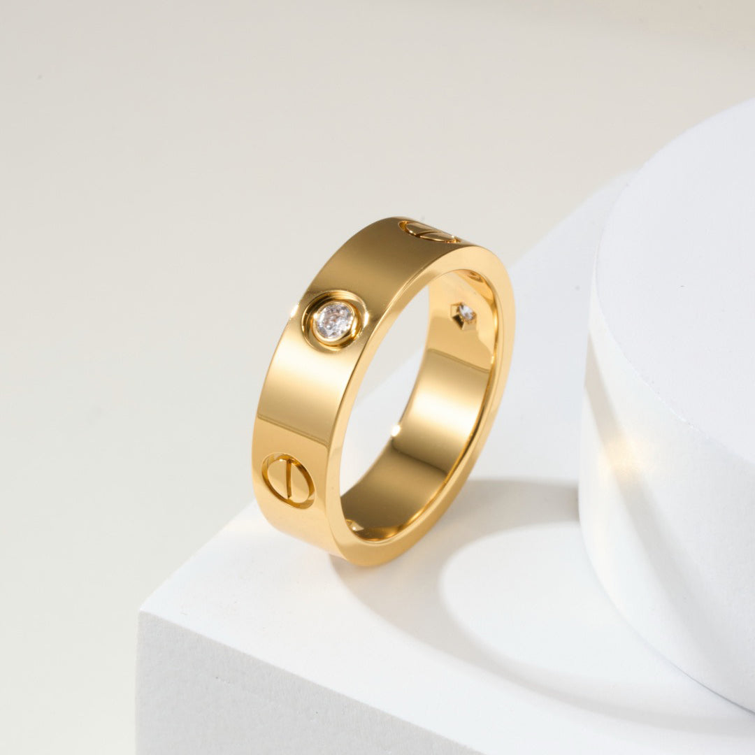 [AuraEcho]LOVE 4MM 1 DIAMOND RING