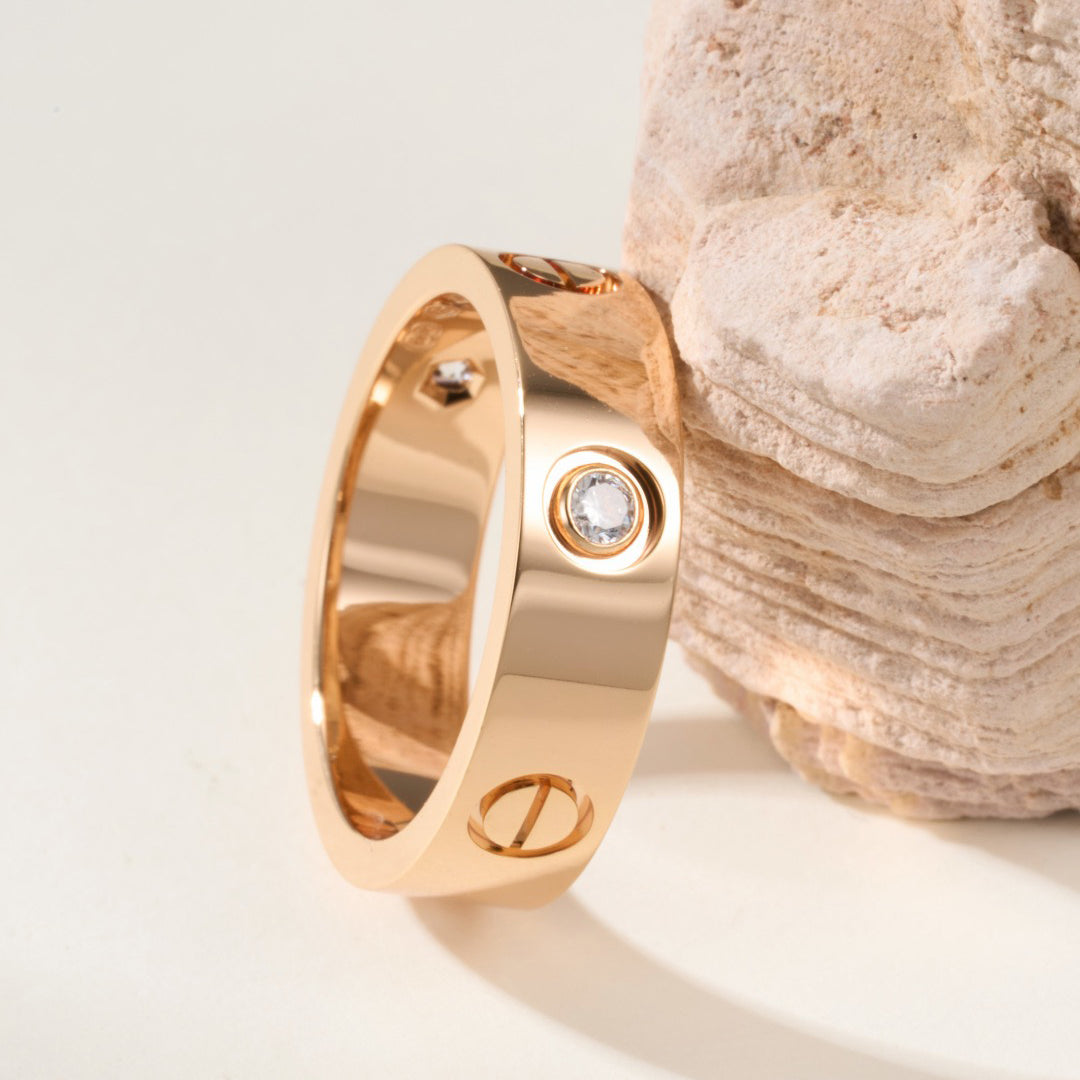 [AuraEcho]LOVE 4MM 1 DIAMOND RING
