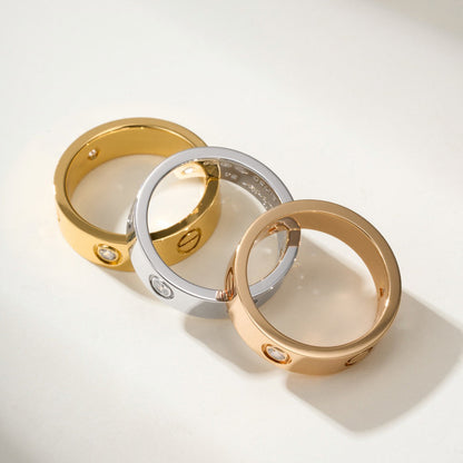 [AuraEcho]LOVE 4MM 1 DIAMOND RING