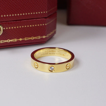 [AuraEcho]LOVE 4MM 1 DIAMOND RING