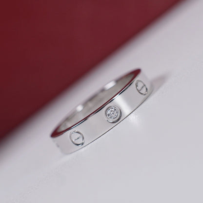 [AuraEcho]LOVE 4MM 1 DIAMOND RING