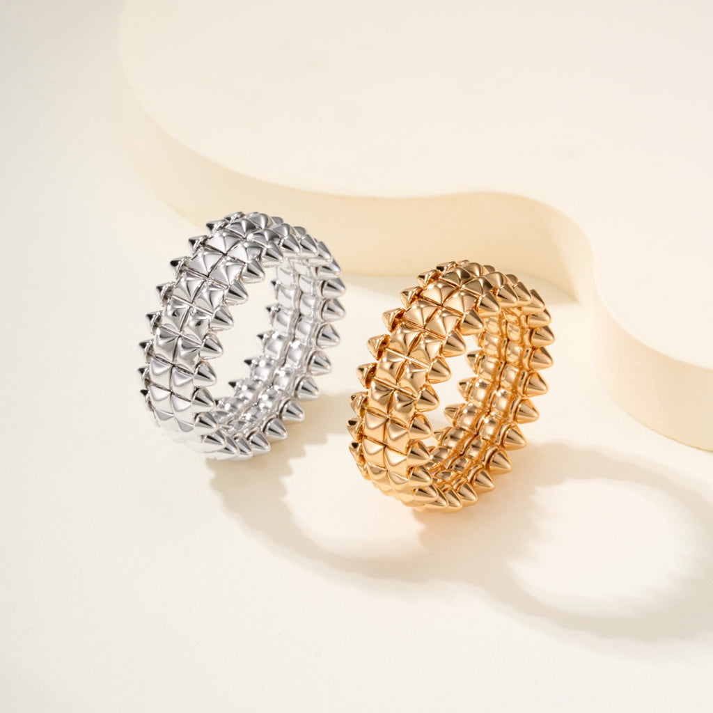 [AuraEcho]CLASH 9.2MM DOUBLE ROW RING