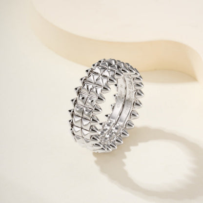 [AuraEcho]CLASH 9.2MM DOUBLE ROW RING
