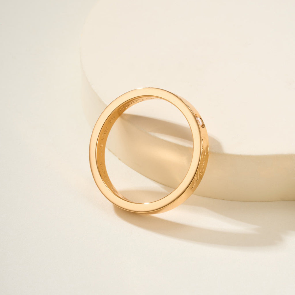 [AuraEcho]LOVE RING 4MM 1 DIAMOND