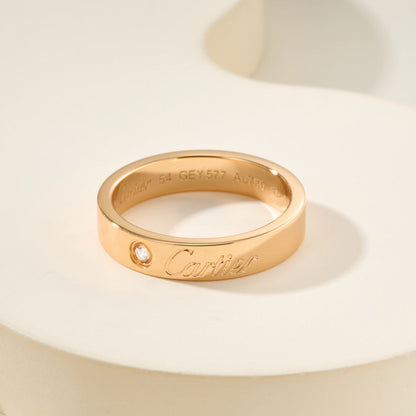 [AuraEcho]LOVE RING 4MM 1 DIAMOND
