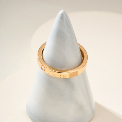 [AuraEcho]LOVE RING 4MM 1 DIAMOND