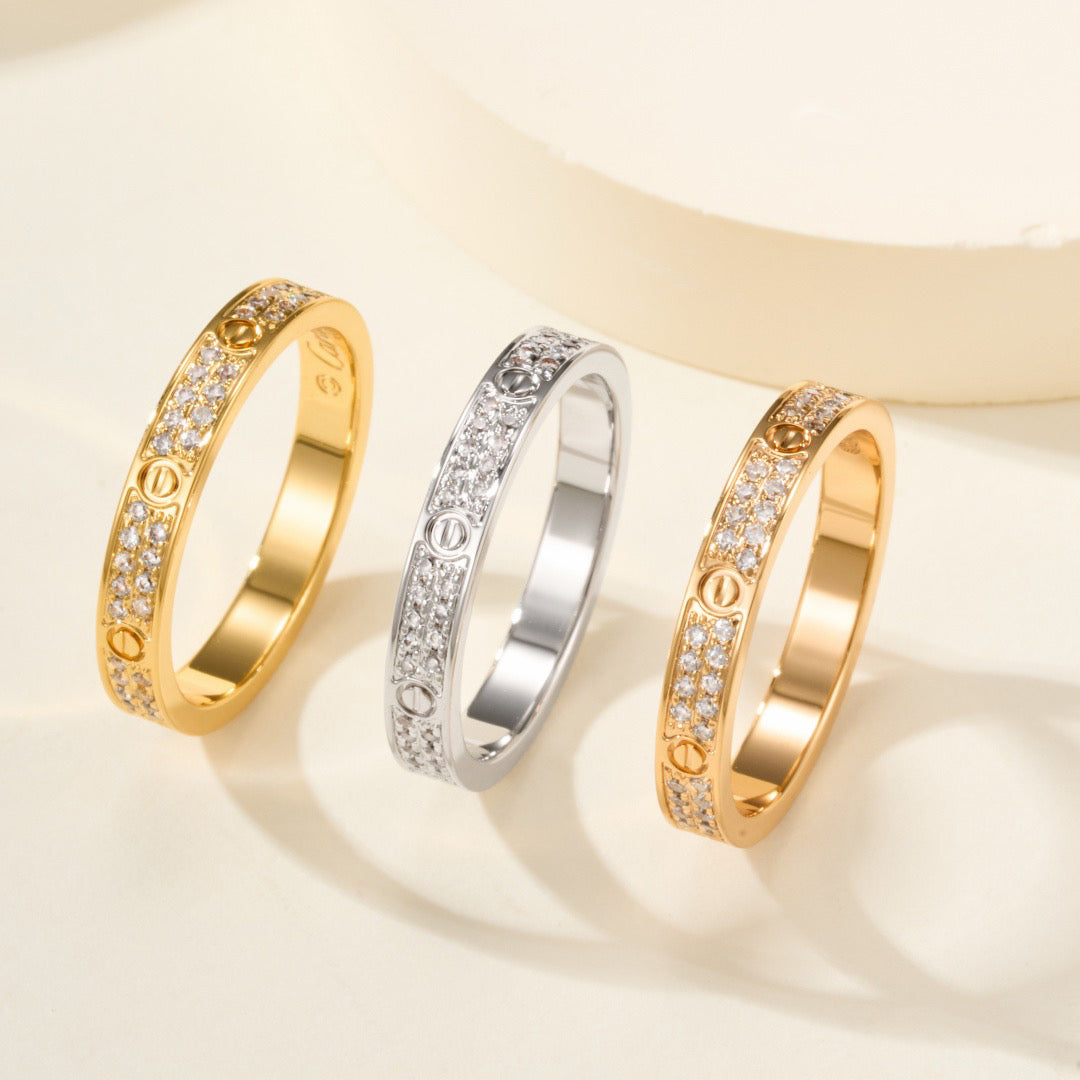 [AuraEcho]LOVE RING 2.65MM DIAMOND