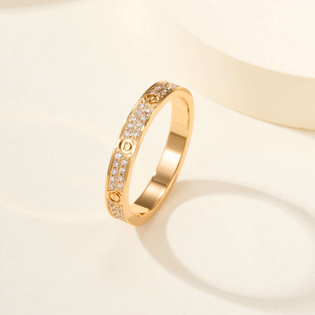 [AuraEcho]LOVE RING 2.65MM DIAMOND