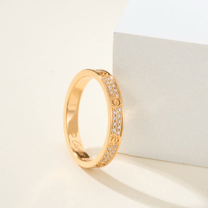 [AuraEcho]LOVE RING 2.65MM DIAMOND