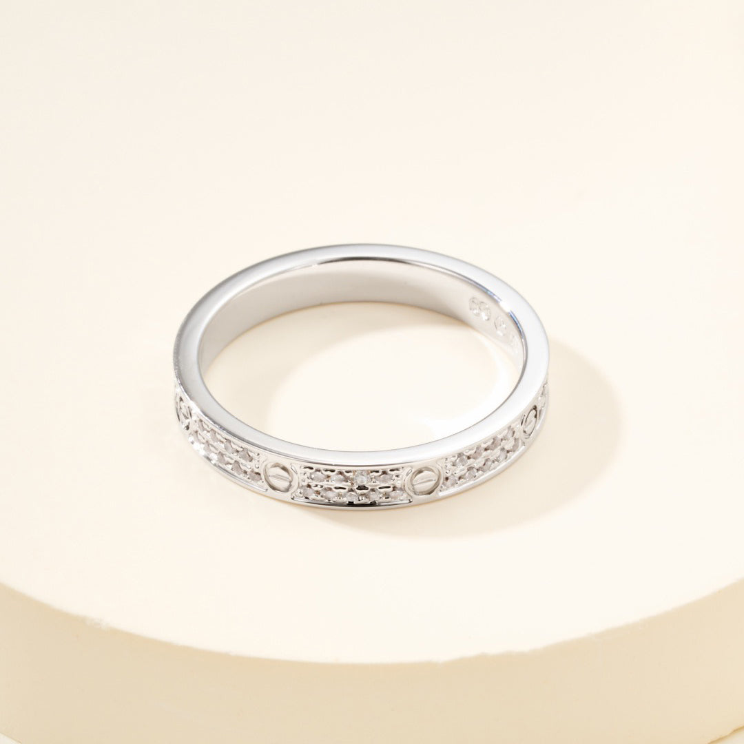 [AuraEcho]LOVE RING 2.65MM DIAMOND