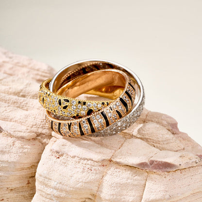 [AuraEcho]TRINITY  RING LEOPARD PRINT