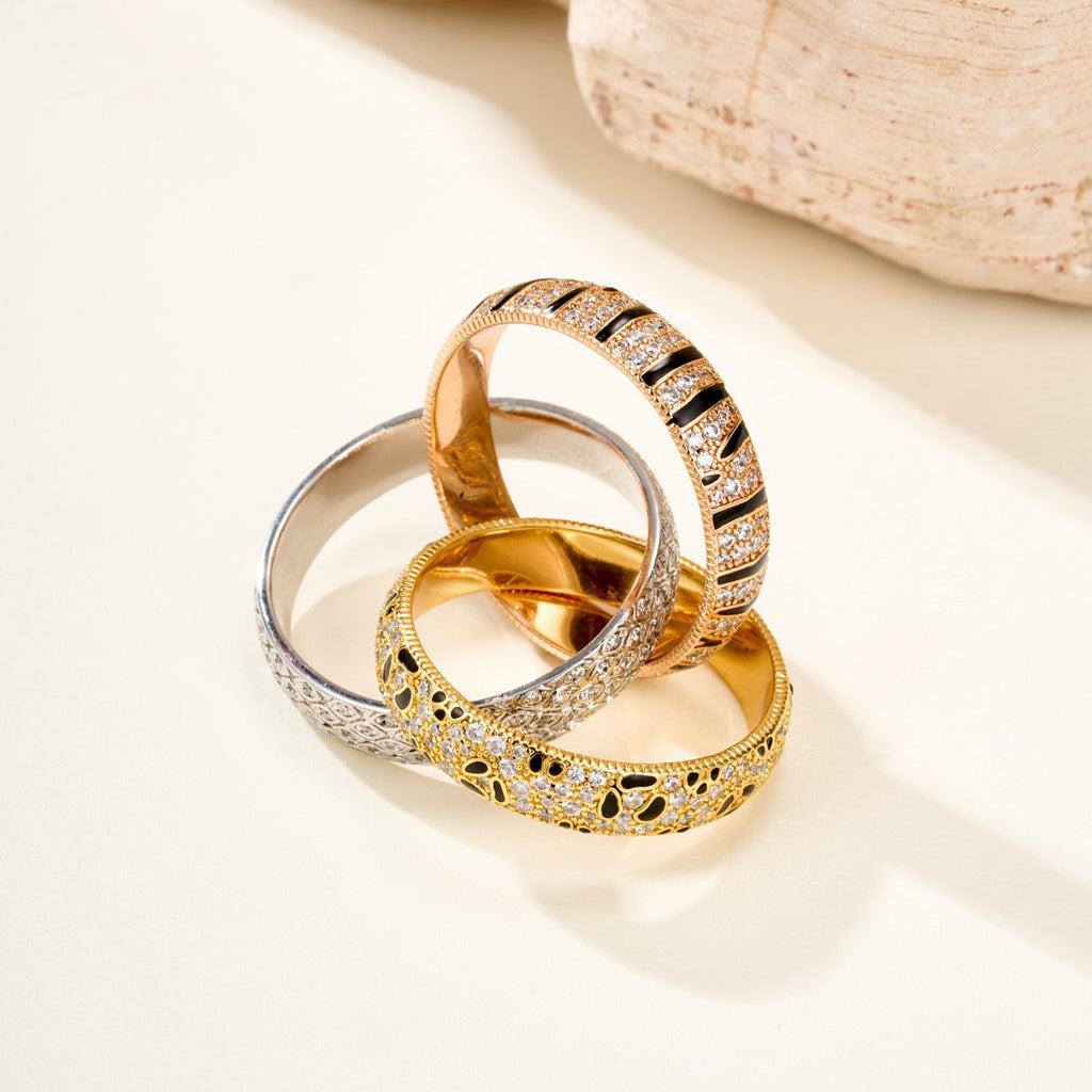 [AuraEcho]TRINITY  RING LEOPARD PRINT