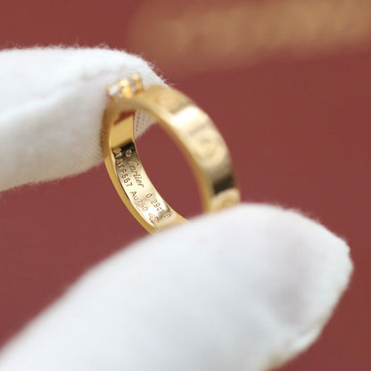 [AuraEcho]LOVE RING 3.6MM 1 BIG DIAMOND