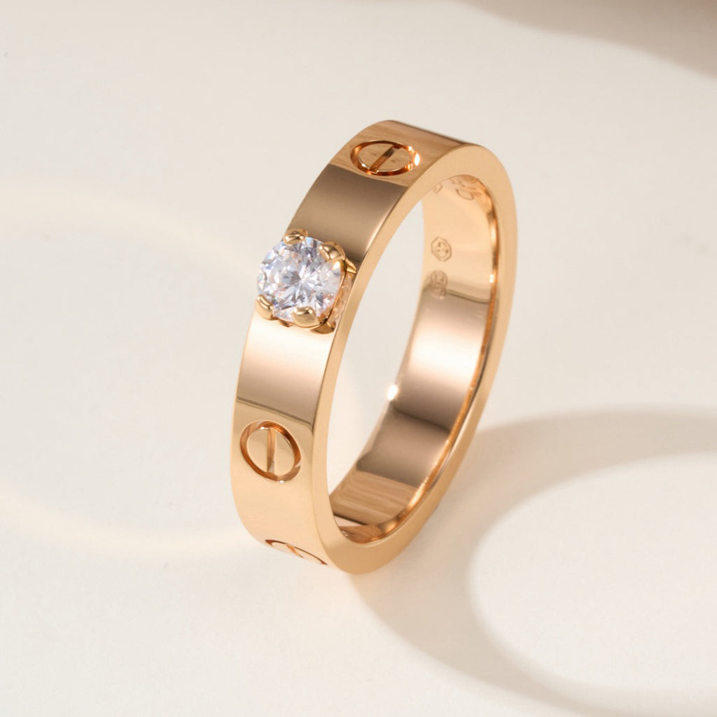 [AuraEcho]LOVE RING 3.6MM 1 BIG DIAMOND