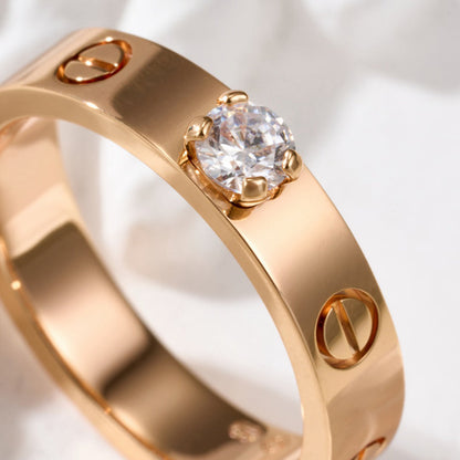 [AuraEcho]LOVE RING 3.6MM 1 BIG DIAMOND