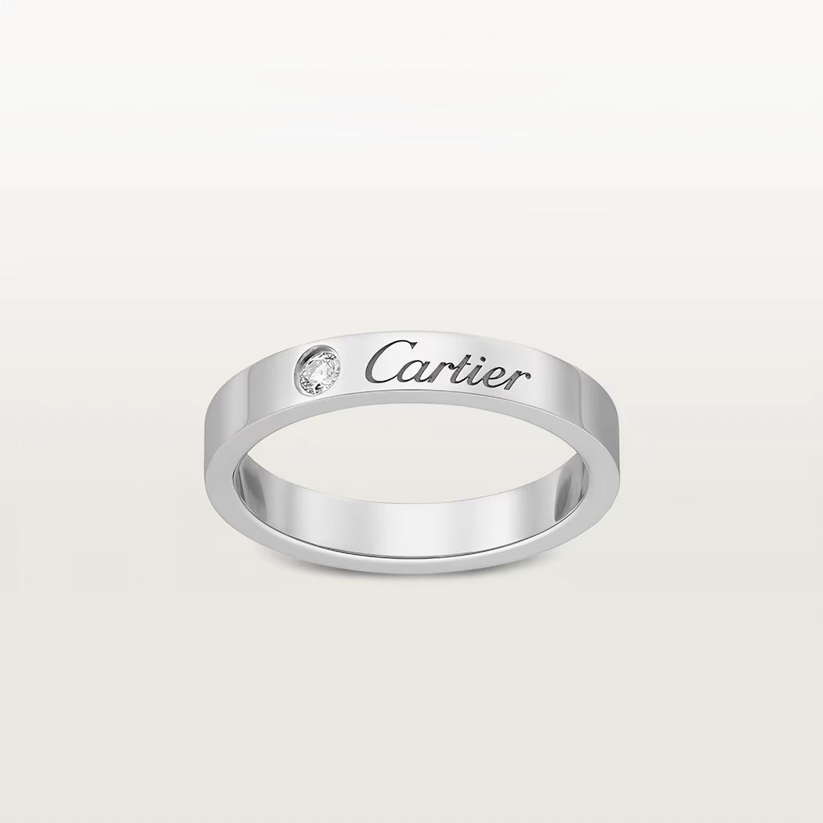 [AuraEcho]LOVE RING 4MM 1 DIAMOND