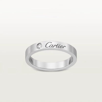 [AuraEcho]LOVE RING 4MM 1 DIAMOND