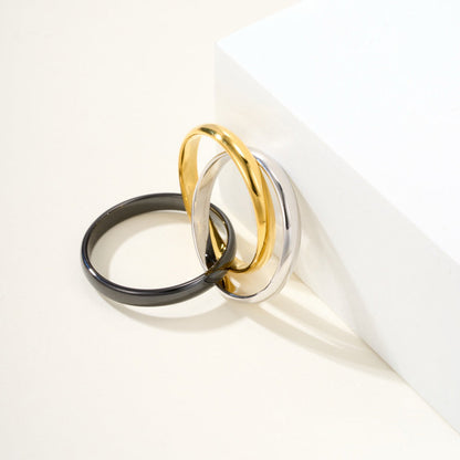 [AuraEcho]TRINITY 3.2MM RING BLACK CERAMIC