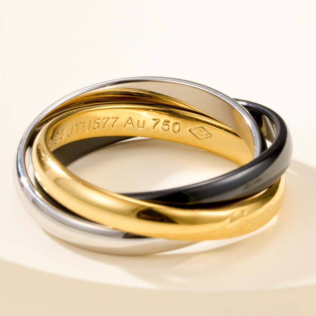 [AuraEcho]TRINITY 3.2MM RING BLACK CERAMIC