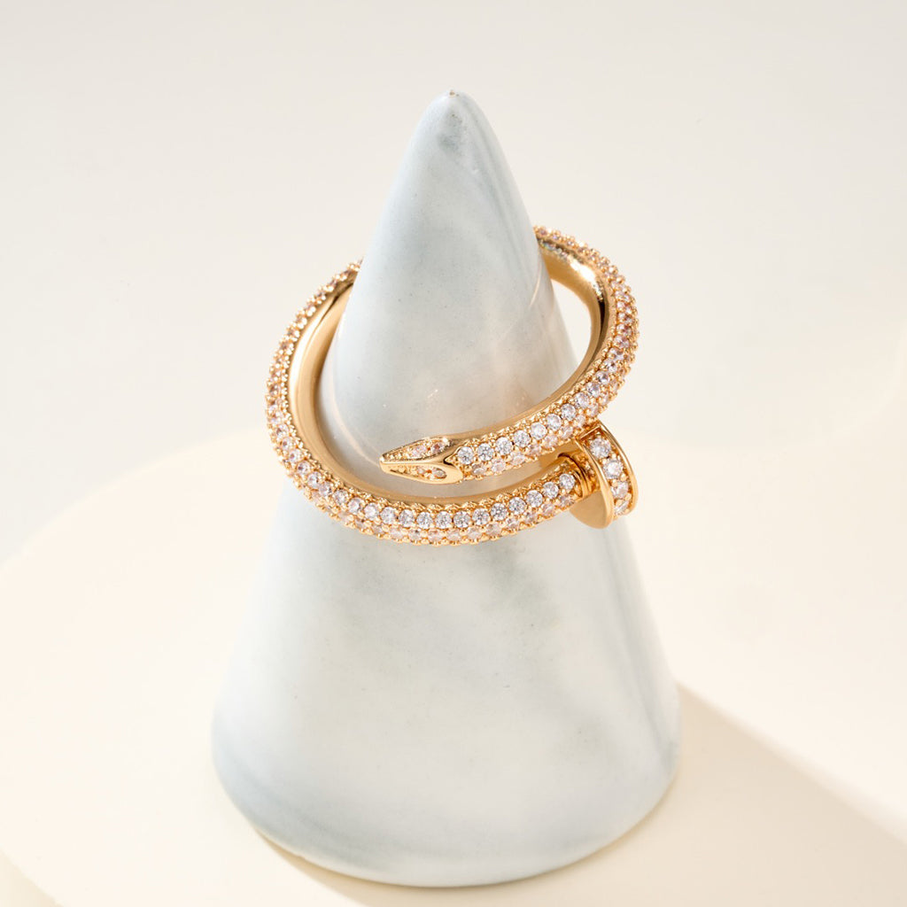 [AuraEcho]JUSTE RING 2.6MM FULL DIAMOND