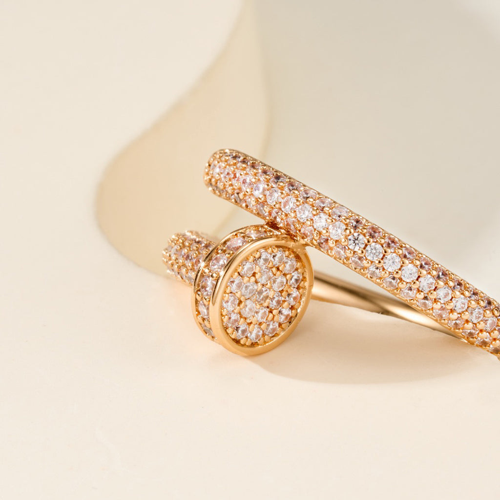 [AuraEcho]JUSTE RING 2.6MM FULL DIAMOND