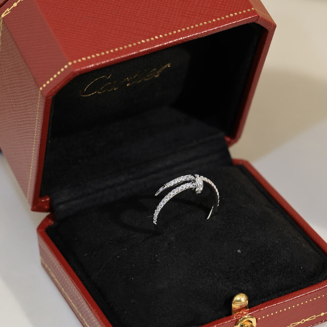 [AuraEcho]JUSTE 1.8MM FULL DIAMOND RING