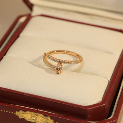 [AuraEcho]JUSTE 1.8MM FULL DIAMOND RING