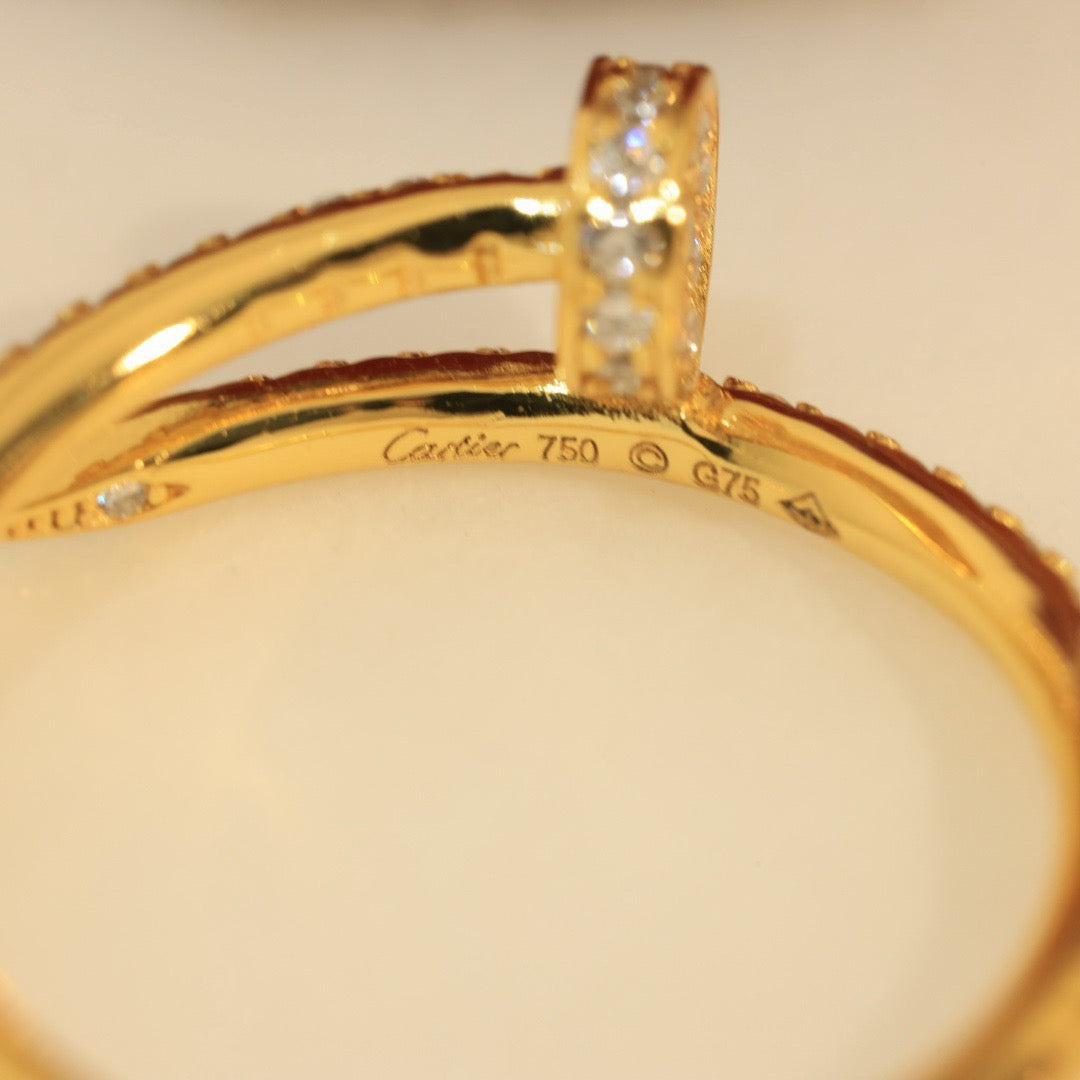 [AuraEcho]JUSTE 1.8MM FULL DIAMOND RING