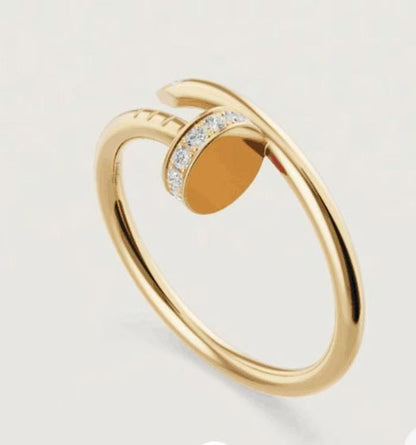 [AuraEcho]JUSTE 1.8MM HALF DIAMOND RING