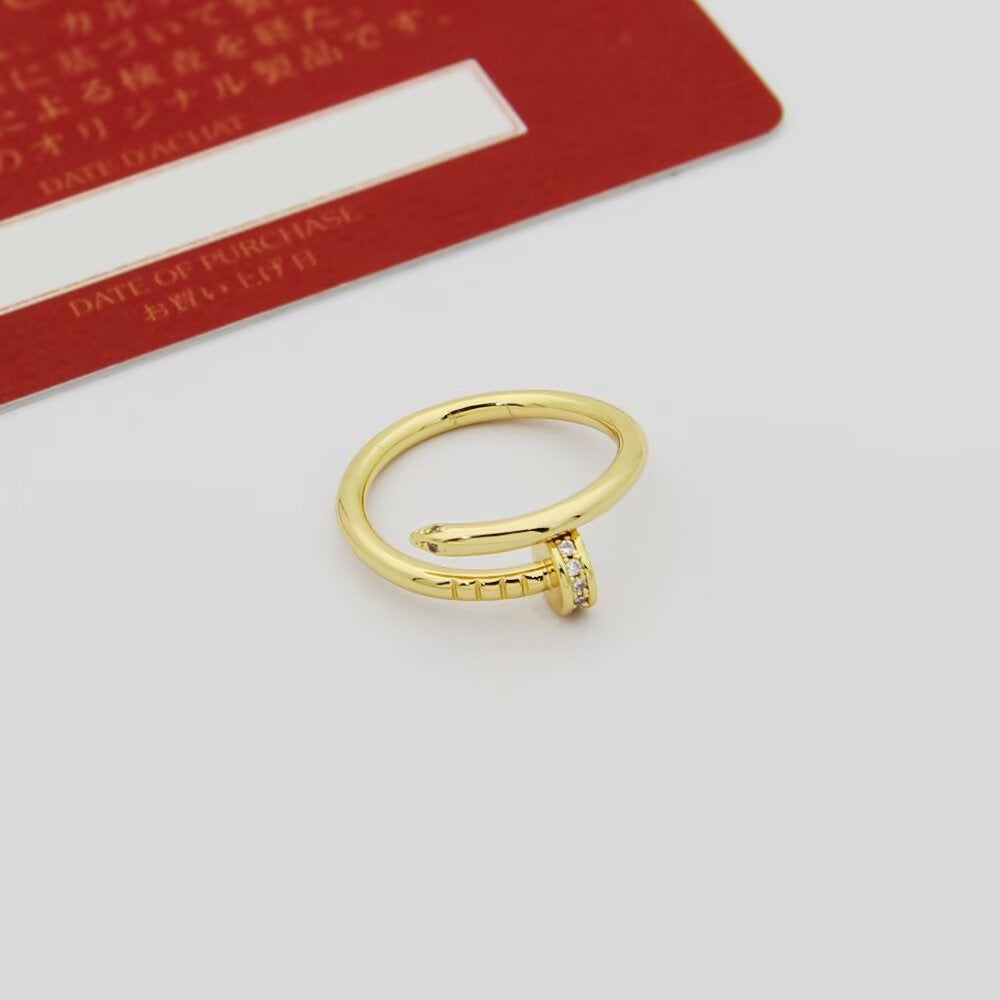 [AuraEcho]JUSTE 1.8MM HALF DIAMOND RING
