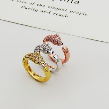 [AuraEcho]PANTHERE HALF DIAMOND SMALL RING