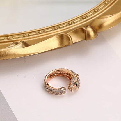 [AuraEcho]PANTHERE FULL DIAMOND SMALL RING