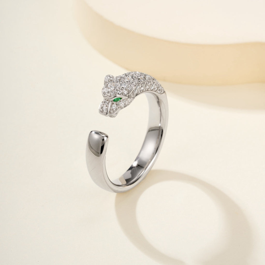 [AuraEcho]PANTHERE HALF DIAMOND SMALL RING
