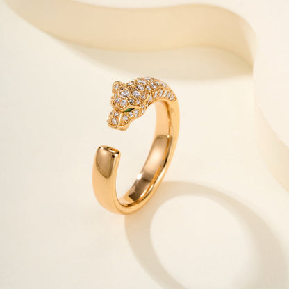 [AuraEcho]PANTHERE HALF DIAMOND SMALL RING